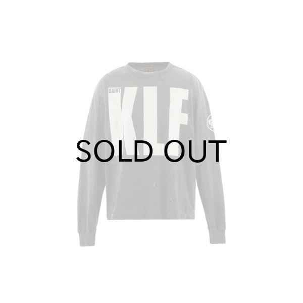 画像1: SAINT Mxxxxxx (KLF_LS TEE_WHITE KLF) BLACK (1)