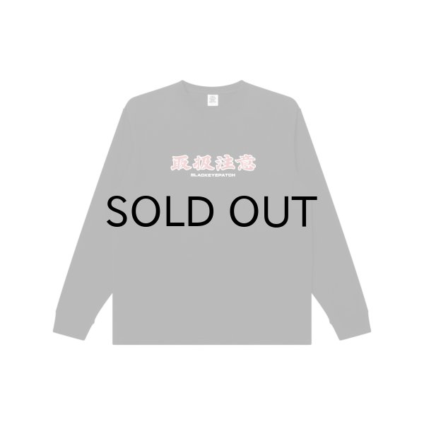 画像1: BLACK EYE PATCH (HANDLE WITH CARE L/S TEE) BLACK (1)