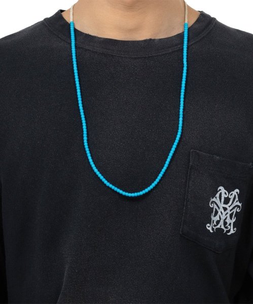 画像1: KAMIYA (Glass Beads Necklace) AQUA (1)