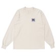 画像1: LQQK STUDIO (LONGSLEEVE BRICK LOGO) STONE (1)