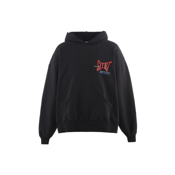 画像1: SAINT Mxxxxxx (HOODIE_RIBON SAINT) BLACK (1)