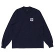 画像1: LQQK STUDIO (LONGSLEEVE BRICK LOGO) NAVY (1)