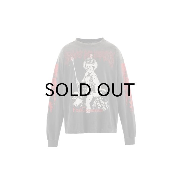 画像1: SAINT Mxxxxxx (LS TEE_SAINT IS A KISS) BLACK (1)