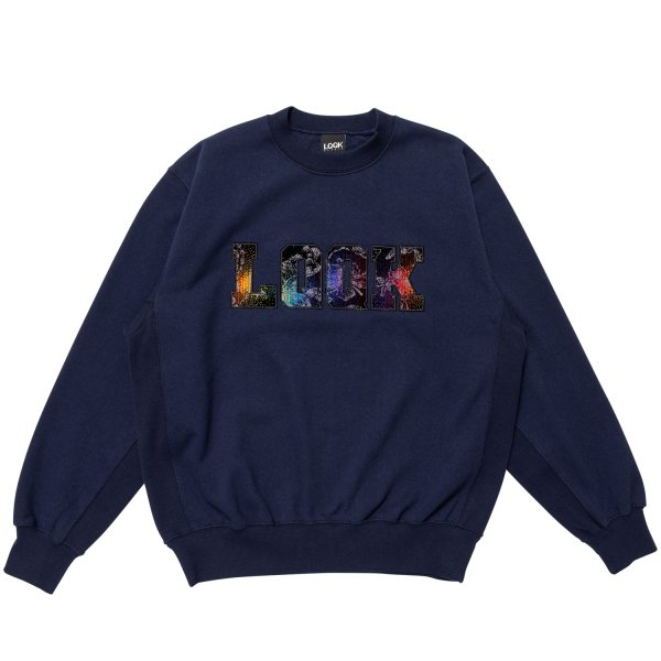 画像1: LQQK STUDIO (BUS SEAT SWEAT CREWNECK) BLUE (1)