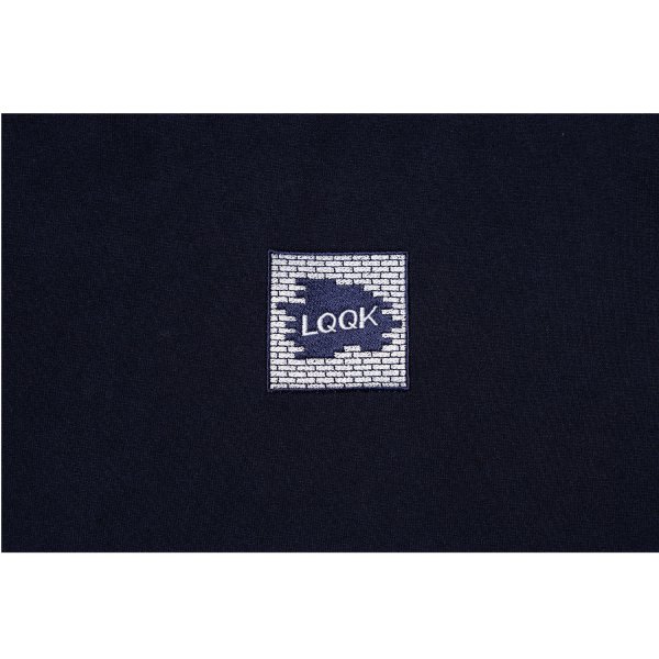 画像2: LQQK STUDIO (LONGSLEEVE BRICK LOGO) NAVY (2)