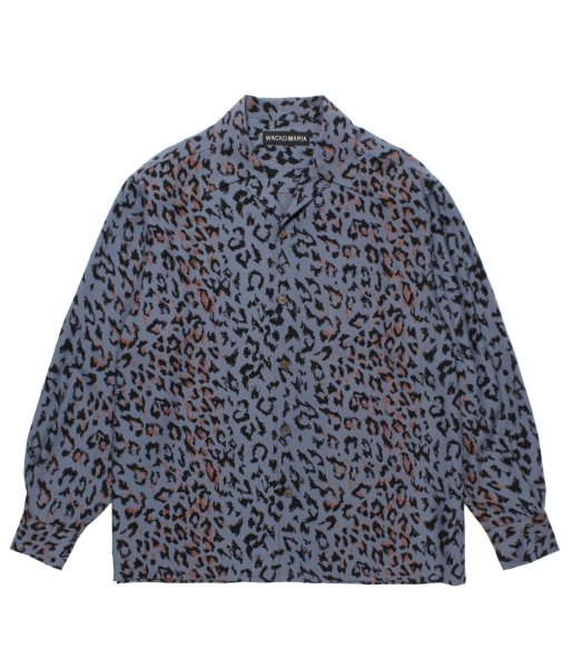 画像1: WACKO MARIA (HAWAIIAN SHIRT L/S TYPE-3) L.PURPLE (1)