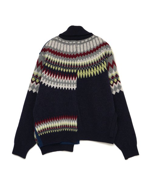 画像2: FACETASM (NORDIC KNIT) NAVY (2)
