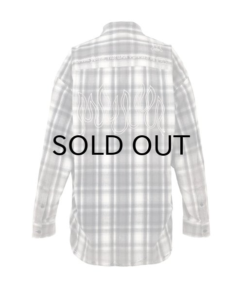 画像2: Maison MIHARA YASUHIRO (Vintage Like Check Shirt) BLACK (2)