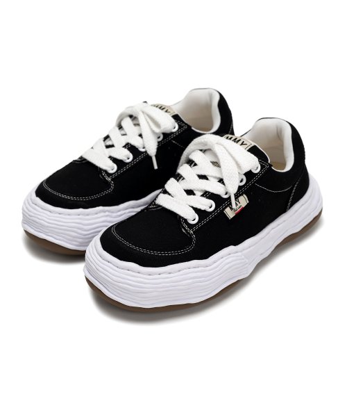 画像1: Maison MIHARA YASUHIRO ("OLIVER" OG SOLE CANVAS LOW-TOP SNEAKER) BLACK (1)