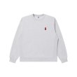 画像1: BLACK EYE PATCH (SMALL HWC CREW SWEAT) GRAY (1)