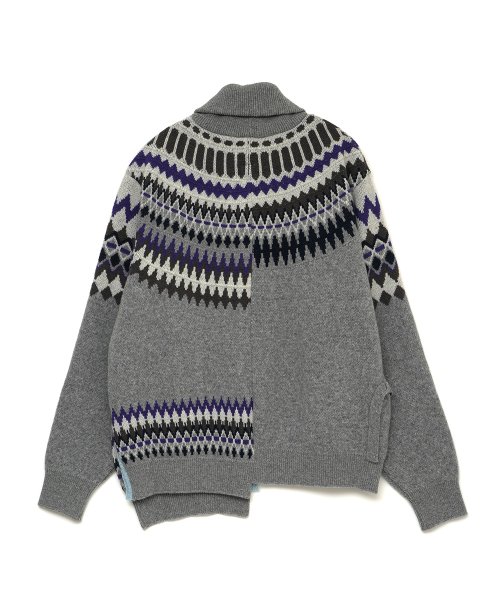 画像2: FACETASM (NORDIC KNIT) GRAY (2)