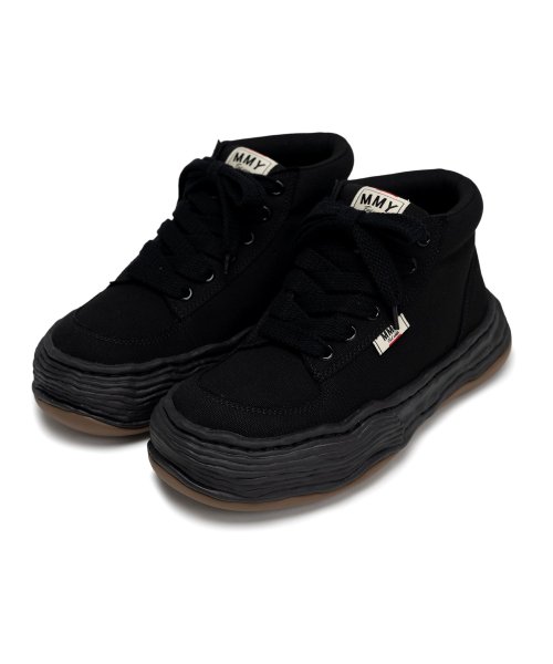 画像1: Maison MIHARA YASUHIRO ("OLIVER" OG SOLE CANVAS HIGH-TOP SNEAKER) BLK-BLK (1)