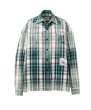 画像1: Maison MIHARA YASUHIRO (Vintage Like Check Shirt) GREEN (1)