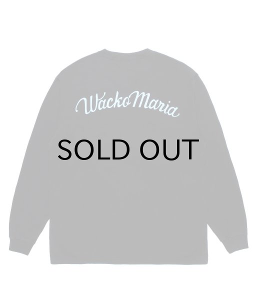 画像1: WACKO MARIA (WASHED HEAVY WEIGHT CREW NECK LONG SLEEVE T-SHIRT TYPE-3) BLACK (1)