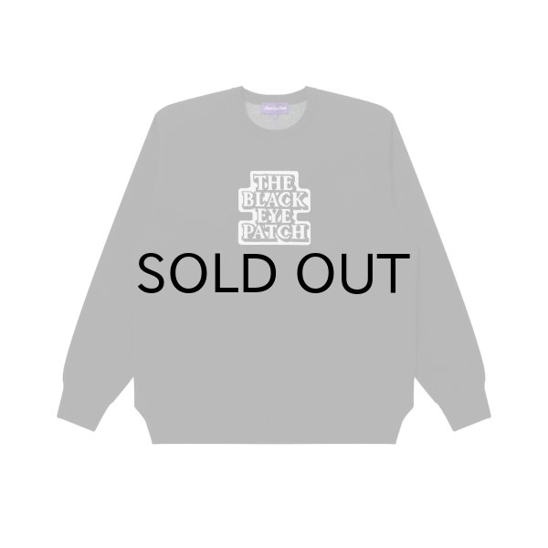 画像1: BLACK EYE PATCH (OG LABEL KNIT SWEATER) BLACK (1)