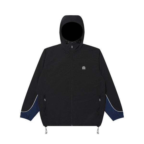 画像1: BLACK EYE PATCH (SMALL OG LABEL NYLON TRACK JACKET) BLACK (1)