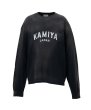 画像1: KAMIYA ("KAMIYA logo" Distressed Pocket L/S T-shirt) BLACK (1)