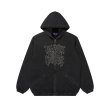 画像1: BLACK EYE PATCH (METAL LOGO HOODED DENIM JACKET) BLACK (1)