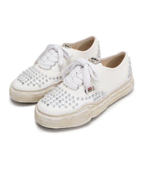 画像1: Maison MIHARA YASUHIRO ("BAKER" OG SOLE STUDDES CANVAS LOW-TOP SNEAKER) WHITE (1)