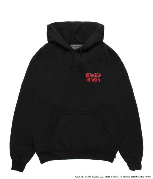 画像2: WACKO MARIA (DEATH ROW RECORDS WASHED MIDDLE WEIGHT PULLOVER HOODED SWEAT SHIRT) BLACK (2)
