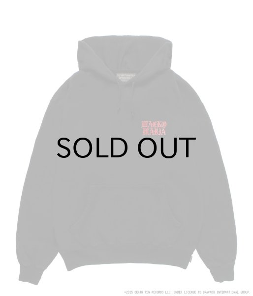 画像2: WACKO MARIA (DEATH ROW RECORDS WASHED MIDDLE WEIGHT PULLOVER HOODED SWEAT SHIRT) BLACK (2)