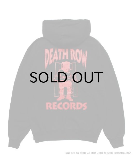 画像1: WACKO MARIA (DEATH ROW RECORDS WASHED MIDDLE WEIGHT PULLOVER HOODED SWEAT SHIRT) BLACK (1)