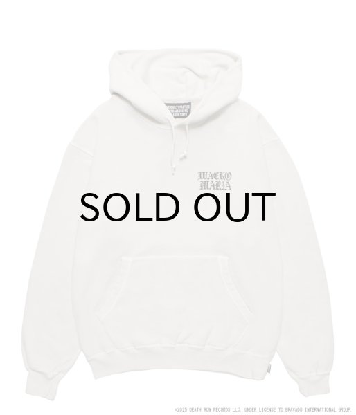 画像2: WACKO MARIA (DEATH ROW RECORDS WASHED MIDDLE WEIGHT PULLOVER HOODED SWEAT SHIRT) IVORY (2)
