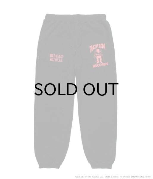 画像1: WACKO MARIA (DEATH ROW RECORDS WASHED MIDDLE WEIGHT SWEAT PANTS) BLACK (1)