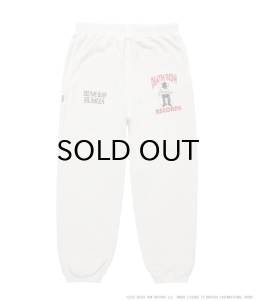 画像1: WACKO MARIA (DEATH ROW RECORDS WASHED MIDDLE WEIGHT SWEAT PANTS) IVORY (1)