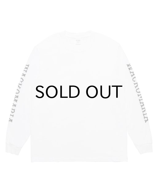 画像1: WACKO MARIA (WASHED HEAVY WEIGHT CREW NECK LONG SLEEVE T-SHIRT TYPE-2) WHITE (1)