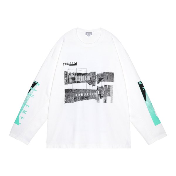 画像1: C.E (PERFORMERAMA HEAVY LONG SLEEVE T) WHITE (1)