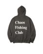 画像2: Chaos Fishing Club (LOGO PIGMENT HOODIE) INK BLACK (2)