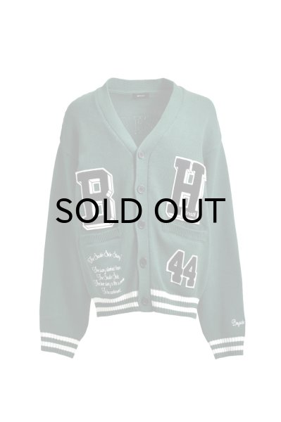 画像1: BREATH (BH PATCH KNIT CARDIGAN) GREEN (1)