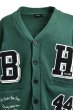 画像4: BREATH (BH PATCH KNIT CARDIGAN) GREEN (4)