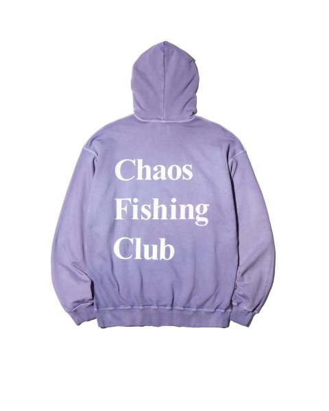 画像2: Chaos Fishing Club (LOGO PIGMENT HOODIE) PURPLE (2)