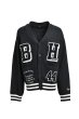 画像1: BREATH (BH PATCH KNIT CARDIGAN) BLACK (1)