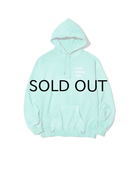 画像1: Chaos Fishing Club (LOGO PIGMENT HOODIE) GREEN -30% OFF-  (1)