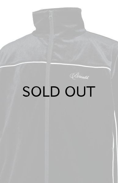 画像4: BREATH (SCRIPT LOGO PIPING VELOUR JACKET) BLACK (4)