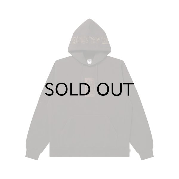 画像1: BLACK EYE PATCH (HWC LABEL HOODIE) D.BROWN (1)