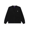 画像1: BLACK EYE PATCH (SMALL OG LABEL CARDIGAN) BLACK (1)