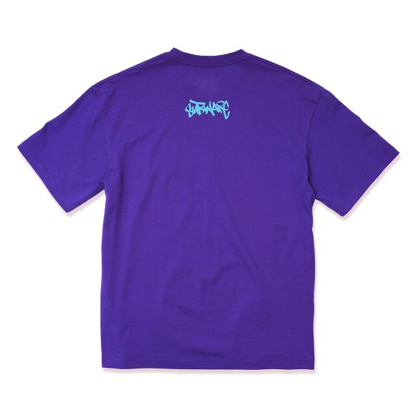 画像2: HOMBRE NINO (S/S PRINT TEE "TAG") PURPLE -30% OFF-  (2)