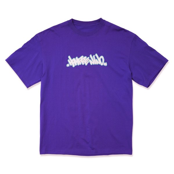 画像1: HOMBRE NINO (S/S PRINT TEE "TAG") PURPLE -30% OFF-  (1)