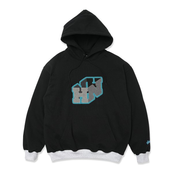 画像1: HOMBRE NINO (PULLOVER HOODIE "HN") BLACK (1)