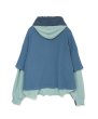 画像2: FACETASM (LAYERED HOODIE) SMOKE BLUE (2)