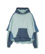 画像1: FACETASM (LAYERED HOODIE) SMOKE BLUE (1)