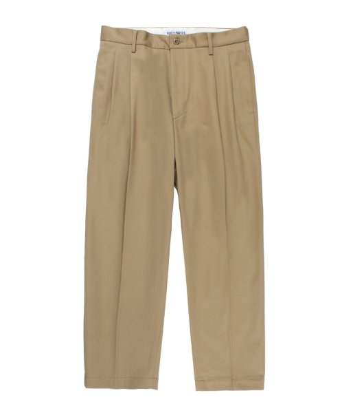 画像2: WACKO MARIA (DOUBLE PLEATED CHINO TROUSERS TYPE-1) BEIGE (2)
