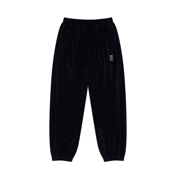 画像1: BLACK EYE PATCH (HWC VELOUR TRACK PANTS) BLACK (1)