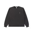 画像1: BLACK EYE PATCH (HWC EMBROIDERED PIGMENT DYED CREW SWEAT) CHARCOAL (1)