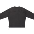画像3: BLACK EYE PATCH (HWC EMBROIDERED PIGMENT DYED CREW SWEAT) CHARCOAL (3)