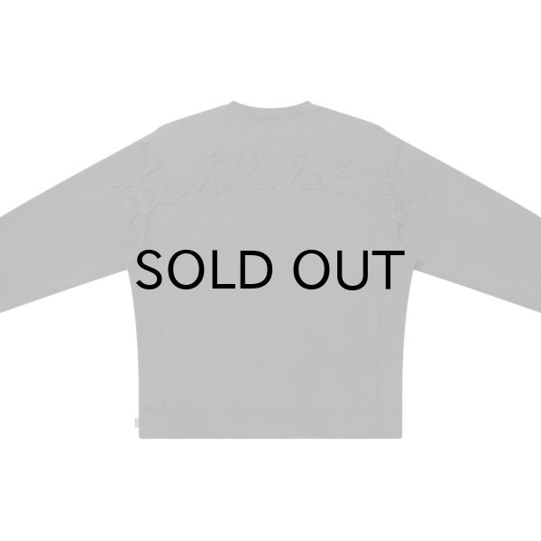 画像3: BLACK EYE PATCH (HWC EMBROIDERED PIGMENT DYED CREW SWEAT) CHARCOAL (3)